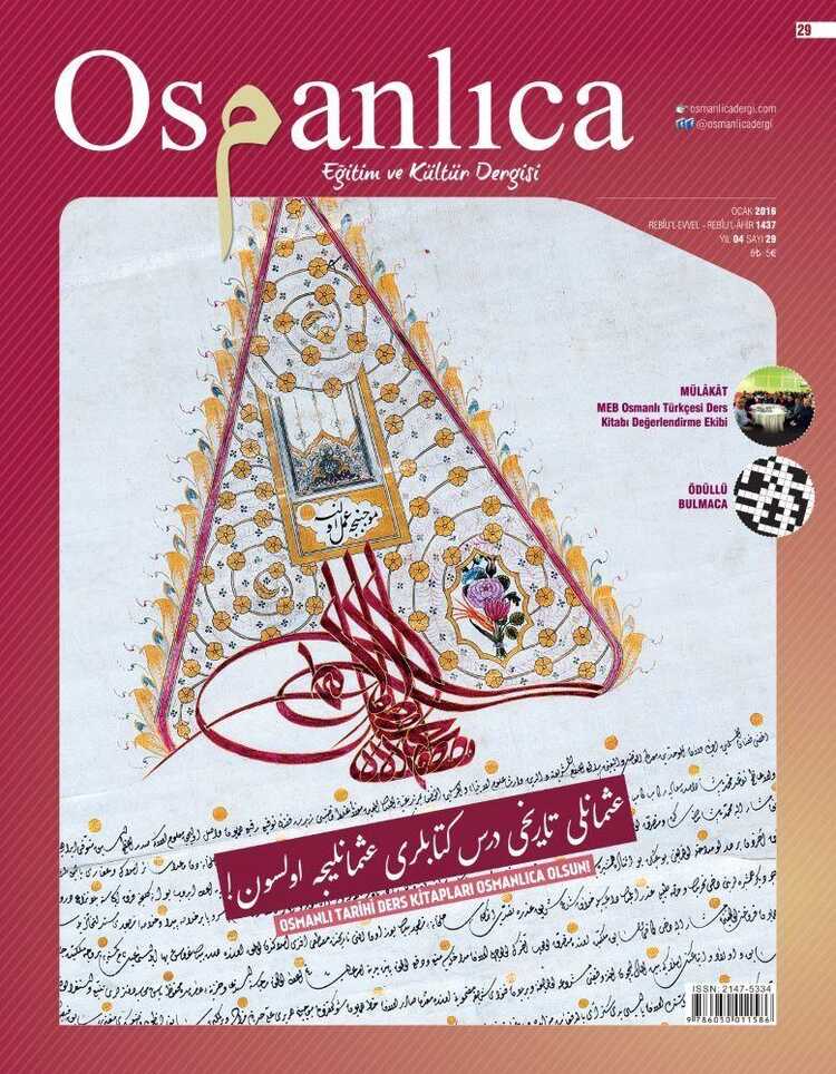 Osmanlıca - Sayı 29 (Ocak 2016)