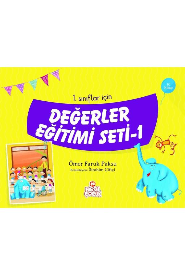 1. Sınıflar İçin Değerler Eğitimi - 1.Set (10 Kitap)