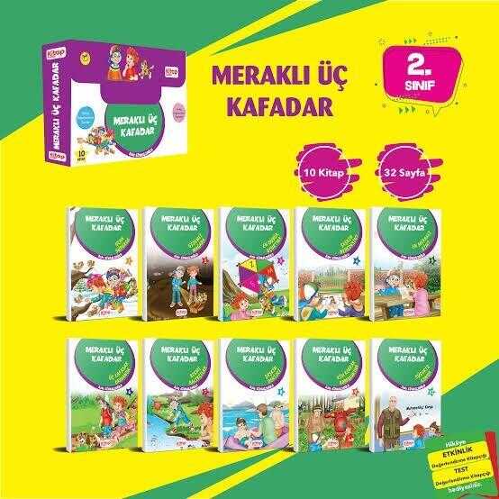 Meraklı Üç Kafadar (10 Kitap Takım)