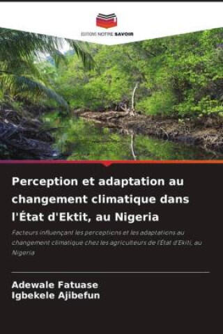 Perception et adaptation au changement climatique dans l'État d'Ektit, au Nigeria — Adewale Fatuase