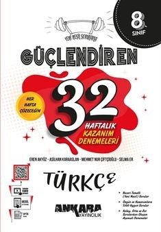 8. Sınıf Güçlendiren 32 Haftalık Türkçe Kazanım Denemeleri (Video Çözümlü)