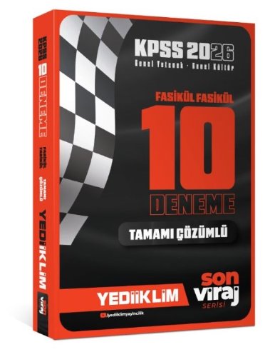 2026 Kpss Son Viraj Serisi Gy-Gk Tamamı Çözümlü 10 Fasikül Deneme