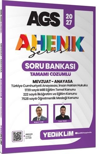 2027 AGS Ahenk Serisi Mevzuat - Anayasa Tamamı Çözümlü Soru Bankası