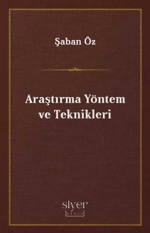 Araştırma Yöntem ve Teknikleri