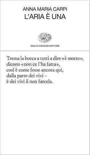 L' aria è una — Anna Maria Carpi