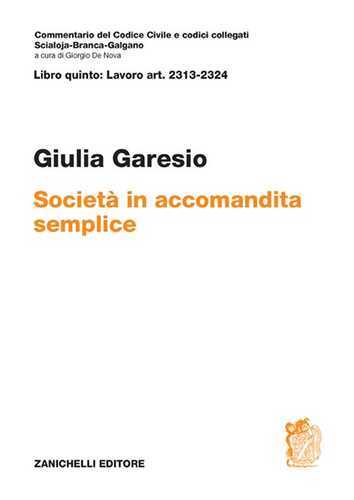 Art. 2313-2324. Società in accomandita semplice