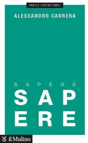 Sapere — Alessandro Carrera
