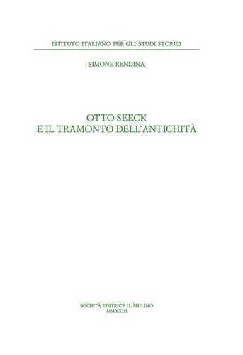 Otto Seeck e il tramonto dell'antichità