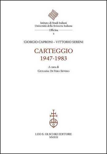 Carteggio 1947-1983