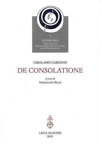 De consolatione — Girolamo Cardano