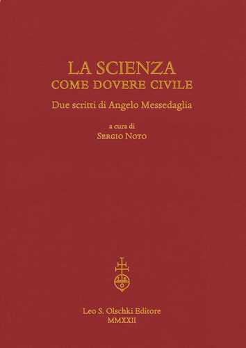 La scienza come dovere civile. Due scritti di Angelo Messedaglia