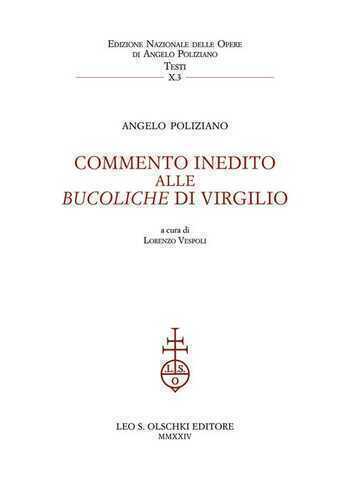 Commento inedito alle «Bucoliche» di Virgilio