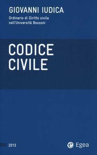 Codice civile 2013 — Giovanni Iudica