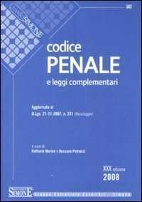 Codice penale. Leggi complementari