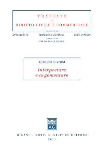 Interpretare e argomentare — Riccardo Guastini