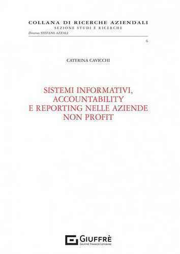 Sistemi informativi, accountability e reporting nelle aziende non profit