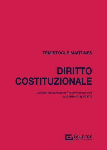 Diritto costituzionale — Temistocle Martines