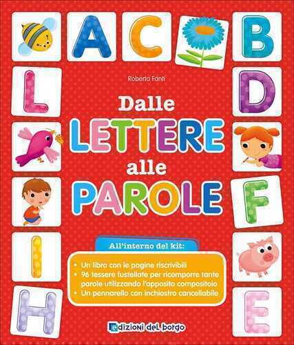 Dalle lettere alle parole. Con 96 tessere. Con pennarello cancellabile