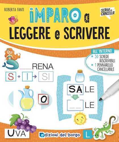 Imparo a leggere e scrivere. Ediz. a colori. Con pennarello cancellabile
