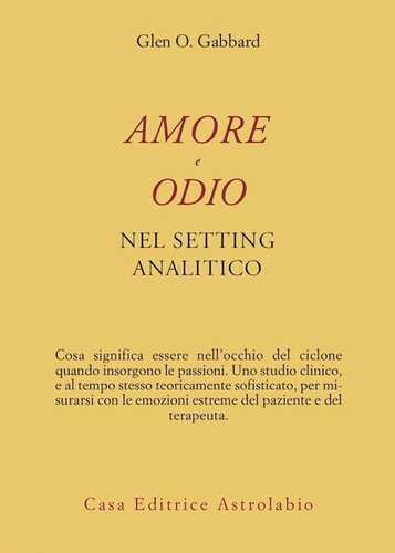 Amore e odio nel setting psicoanalitico