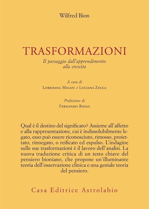 Trasformazioni. Il passaggio dall'apprendimento alla crescita