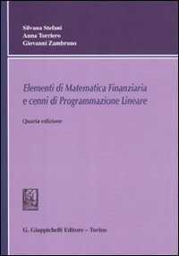 Elementi di matematica finanziaria e cenni di programmazione lineare
