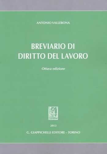 Breviario di diritto del lavoro