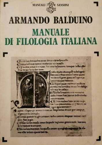 Manuale di filologia italiana