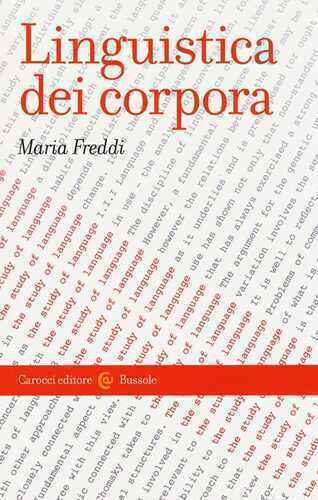 Linguistica dei corpora — Maria Freddi