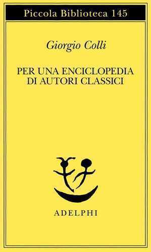 Per una enciclopedia di autori classici