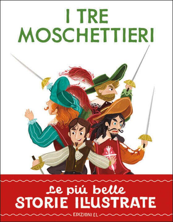 tre moschettieri. Stampatello maiuscolo