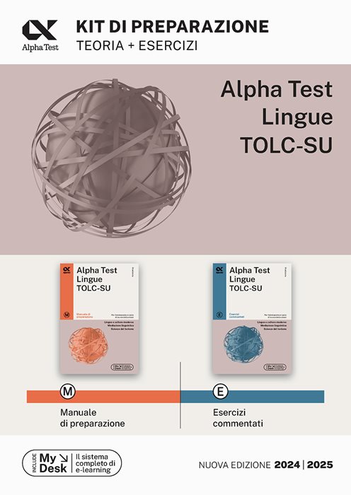 Alpha Test Lingue TOLC-SU 2026-2027. Kit di preparazione. Con piattaforma digitale e simulatore online