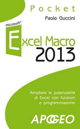 Excel macro 2013 — Paolo Guccini