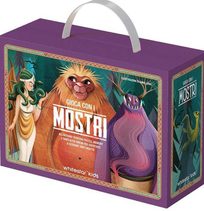 Gioca con i mostri. Valigetta. Ediz. a colori. Con giochi da tavolo. Con 20 Carte