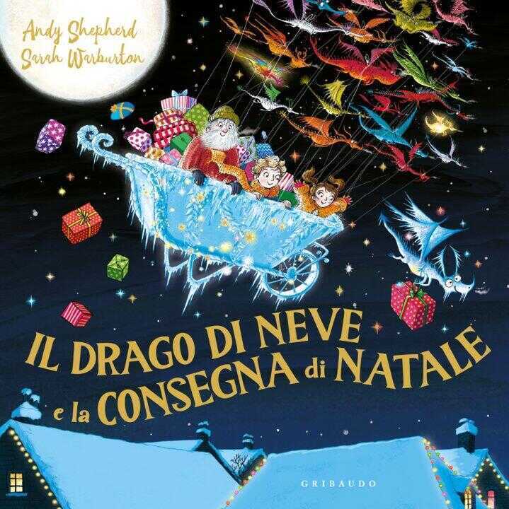 drago di neve e la consegna di Natale