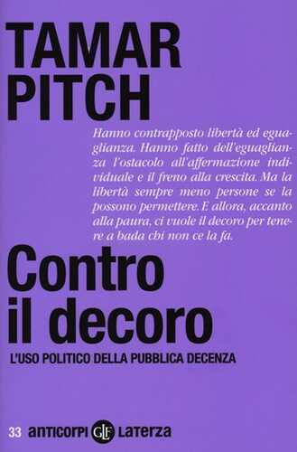 Contro il decoro. L'uso politico della pubblica decenza
