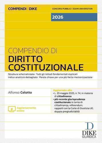 Compendio di diritto costituzionale 2026. Con aggiornamento online