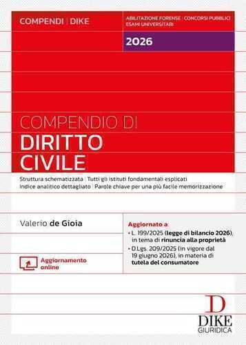 Compendio di diritto civile 2026. Con aggiornamento online