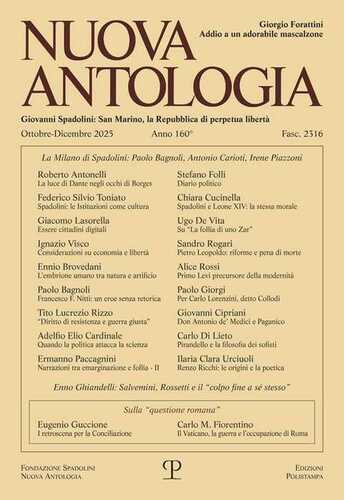 Nuova antologia (2025). Vol. 4: Ottobre-dicembre