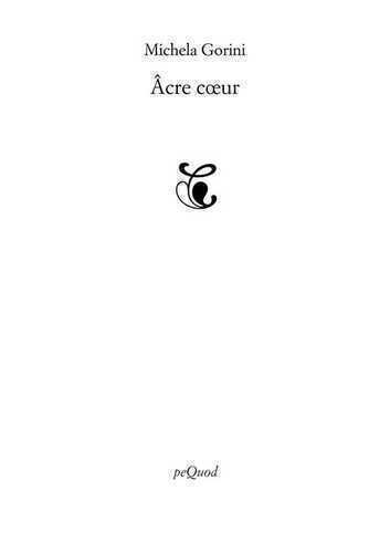 Âcre cœur