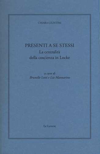 Presenti a se stessi. La centralità della coscienza in Locke