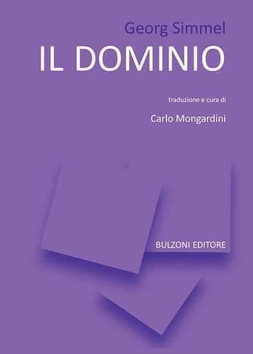 Il dominio — Georg Simmel