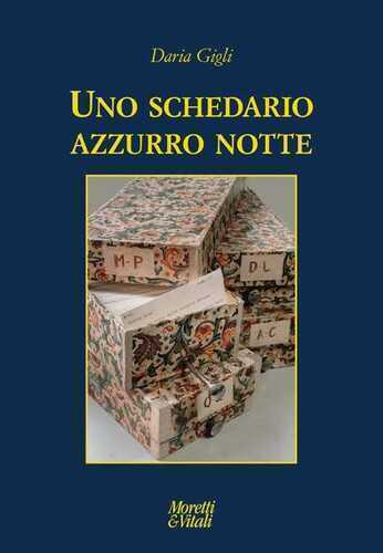 Uno schedario azzurro notte