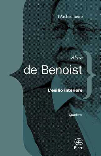 L'esilio interiore — Alain de Benoist