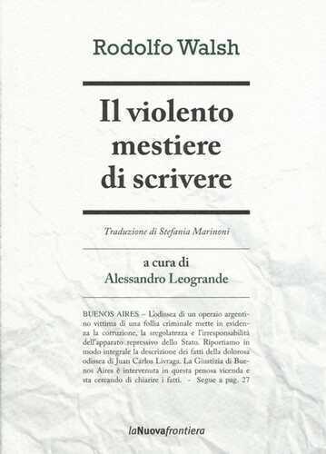 Il violento mestiere di scrivere