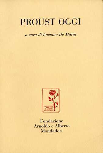 Proust oggi
