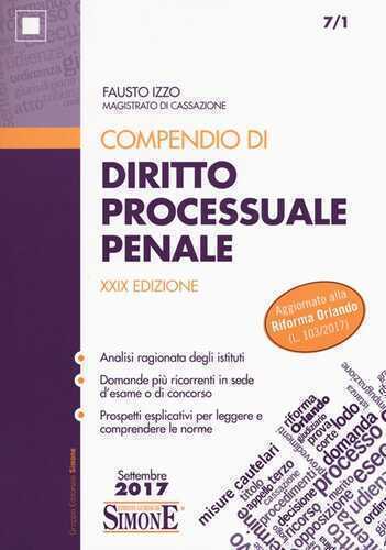 Compendio di diritto processuale penale — Fausto Izzo
