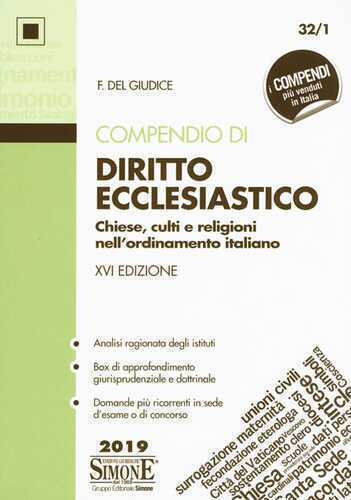 Compendio di diritto ecclesiastico. Chiese, culti e religioni nell'ordinamento italiano