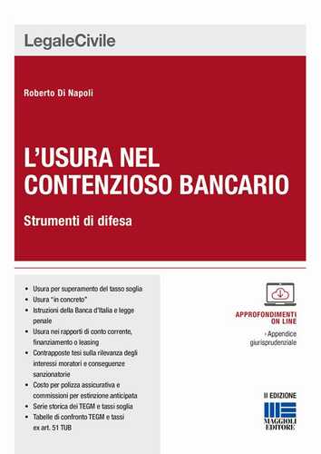L'usura nel contenzioso bancario