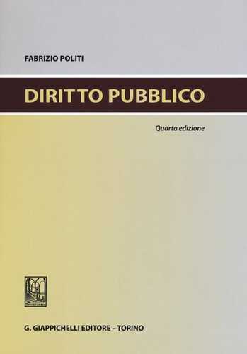 Diritto pubblico — Fabrizio Politi